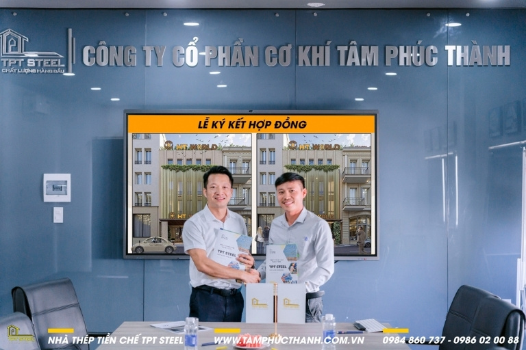 TPT Steel ký kết hợp đồng thi công gia cố và nâng tầng văn phòng làm việc tại đà nẵng