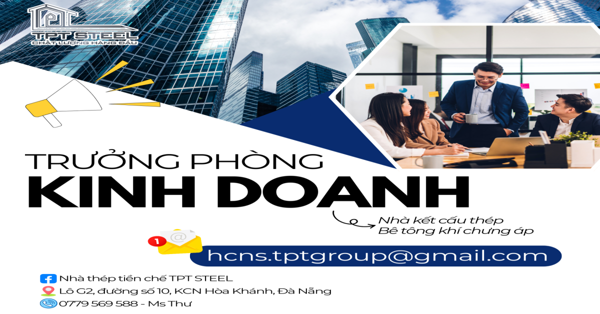 VỊ TRÍ TRƯỞNG PHÒNG KINH DOANH