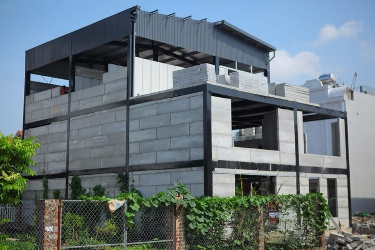 Nhà khung thép bê tông nhẹ | Báo giá xây dựng | Ưu nhược điểm